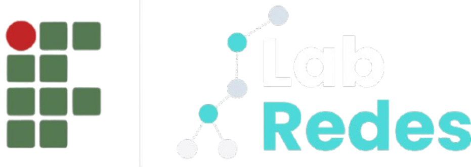 Logos do laboratório LabRedes e do Instituto Federal, representando a colaboração institucional em pesquisas e ensino de redes.